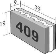 รุ่น 409 กว้าง 9 ซม. สูง 19 ซม. ยาว 39 ซม.